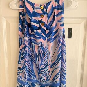 Lilly Pulitzer Print Shift Top in Pink & Blue